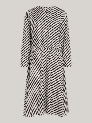 Black and white 2024 tommy hilfiger dress