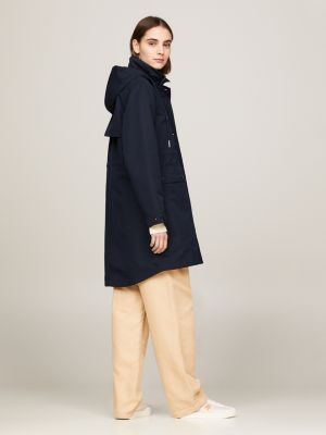 Tommy Hilfiger PADDED GLOBAL STRIPE MAXI - Winter coat - desert sky/dark  blue 