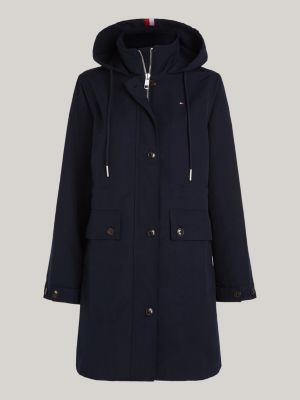 Tommy Hilfiger PADDED GLOBAL STRIPE MAXI - Winter coat - desert