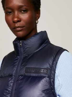 Tommy Hilfiger Sport Water Resistant Quilted Hooded Zip Front Vest