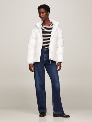 Tommy hilfiger chevron puffer on sale coat