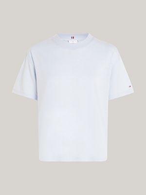 t-shirt relaxed fit blu da donne tommy hilfiger