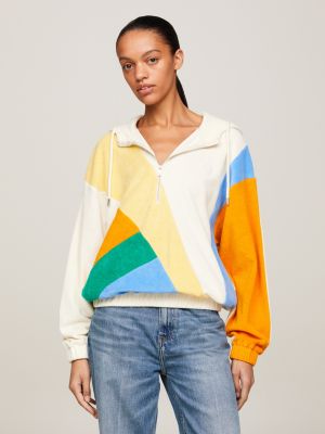 Tommy hilfiger colour block best sale hoodie women's