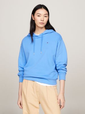 Tommy Hilfiger Sudadera con capucha recortada con logotipo atado para mujer