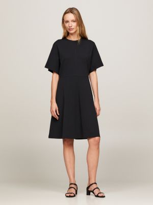 Fit and flare short sleeve clearance dress