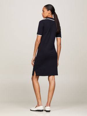 TH Monogram Maxi Polo Dress