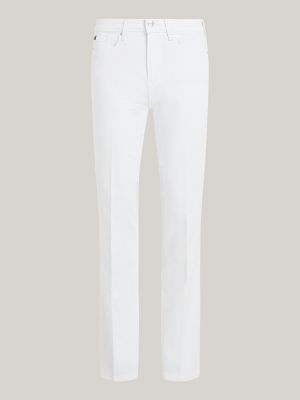 Mid Rise Bootcut White Jeans, White