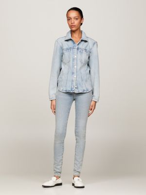 Faded hot sale jeans shirt