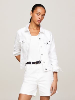 Veste denim blanche sale