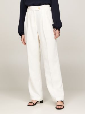 flared snakeskin print trousers, Tommy Hilfiger