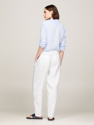 Tapered best sale drawstring trousers