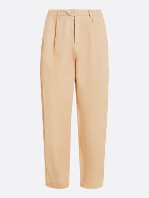 pantaloni chino relaxed fit dritti beige da donne tommy hilfiger