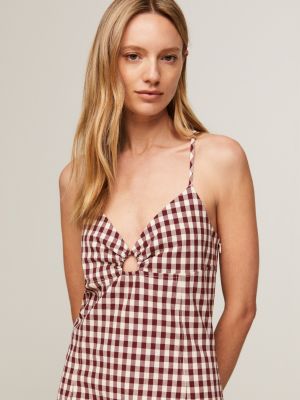 Gingham dress bodycon hotsell