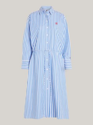 Tommy hilfiger essential stripe best sale shirt dress