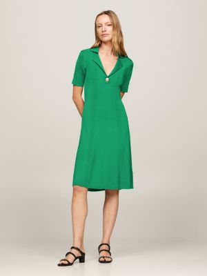 Green tommy hot sale hilfiger dress