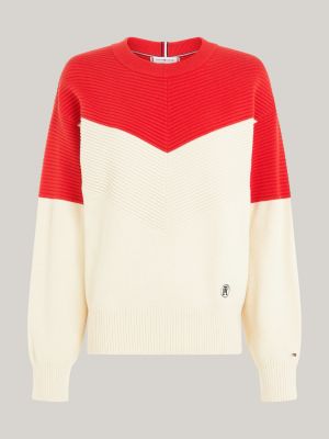 Tommy hilfiger colour hot sale block jumper womens