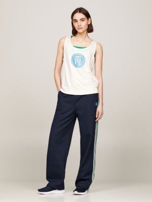 Sport TH Monogram Jacquard Relaxed Joggers | Blue | Tommy Hilfiger