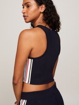 canotta sport th cool blu da donne tommy hilfiger