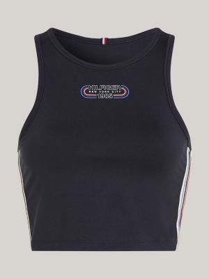 canotta sport th cool blu da donne tommy hilfiger