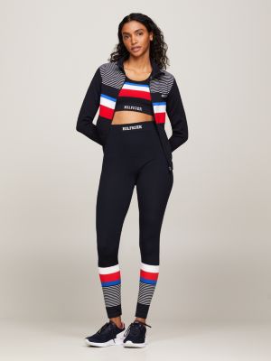 Legging de sport long sans coutures, Bleu