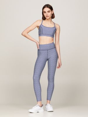 Sport TH Monogram Full Length Leggings, Blue