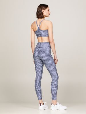 Sport TH Monogram Full Length Leggings, Blue