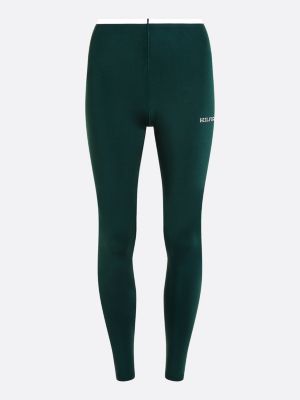 green sport hilfiger monotype high rise full length leggings for women tommy hilfiger