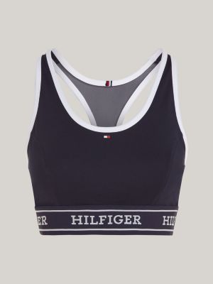 Sport TH Cool Hilfiger Monotype Medium Support Bra, Blue