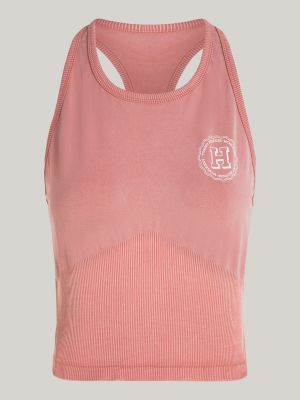 Sport Varsity Seamless Tank Top, Pink