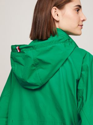 Oversized Water Repellent Regatta Jacket Green Tommy Hilfiger