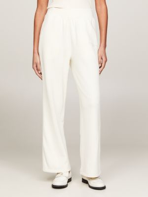 U.S. POLO ASSN. Mid Rise Textured Track Pants White : : Clothing &  Accessories