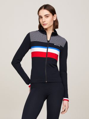 Tommy Hilfiger Men's Split Global Stripe Zip Hoody Throughs : :  Fashion