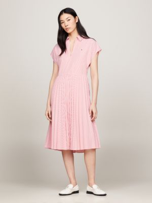 Tommy hilfiger best sale pleated midi dress