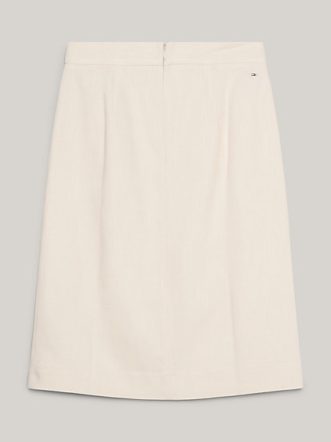 white spódnica z kolekcji tommy hilfiger × festive dla kobiety - tommy hilfiger