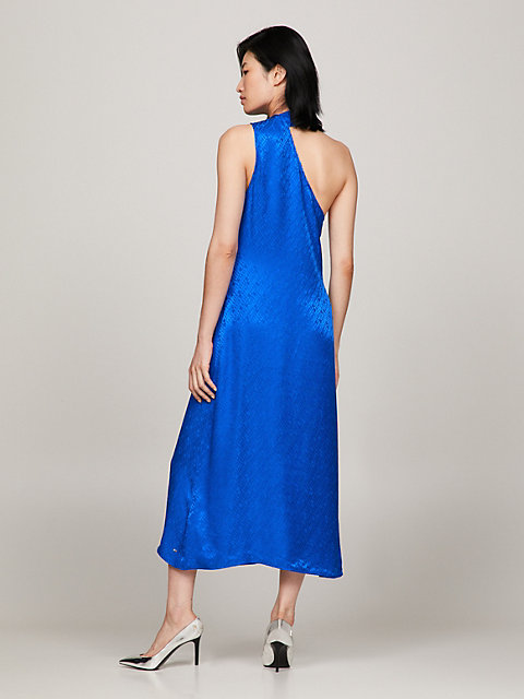 blue asymetryczna sukienka tommy hilfiger × festive dla kobiety - tommy hilfiger