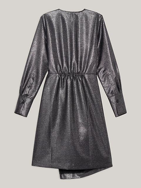 black sukienka midi tommy hilfiger × festive dla kobiety - tommy hilfiger