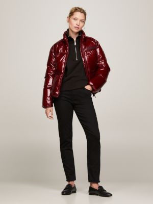 Glossy puffer jacket on sale mens