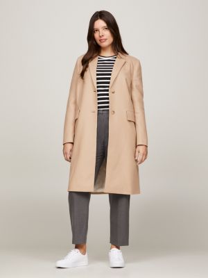 Tommy hilfiger classic hot sale wool blend coat