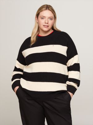 Black loose fit outlet jumper