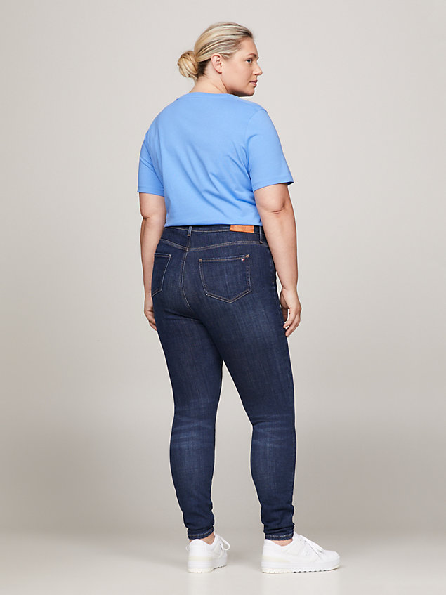 denim curve harlem high-rise skinny th flex jeans for women tommy hilfiger