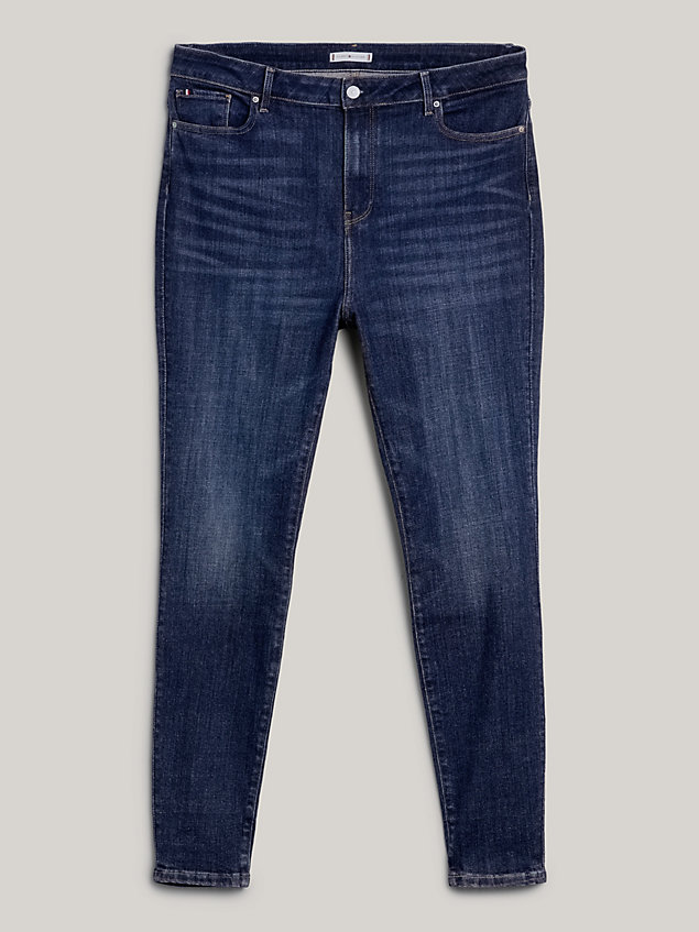 denim curve harlem high-rise skinny th flex jeans for women tommy hilfiger
