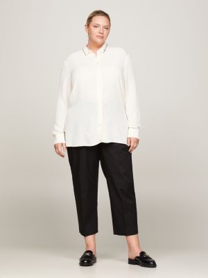 black curve slim straight fit chinos für damen - tommy hilfiger