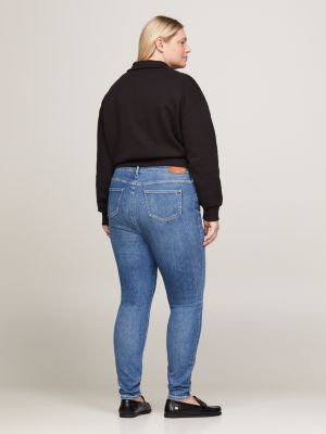 Curve TH Flex Harlem High Rise Ultra Skinny Jeans, Denim