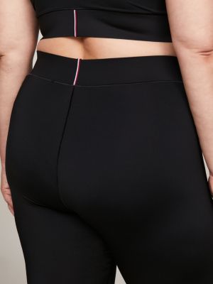 Women's Curve Black Sportswear High Waisted Leggings