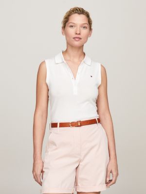 TH Monogram Regular Polo, White