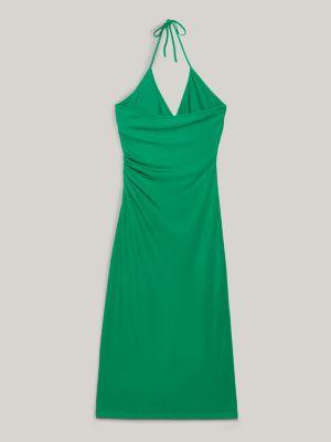 Halter neck jersey dress on sale