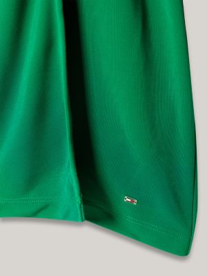 green halterneck jersey crepe maxi dress for women tommy hilfiger