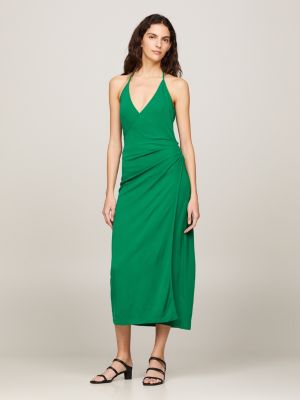 Green tommy hilfiger dress best sale