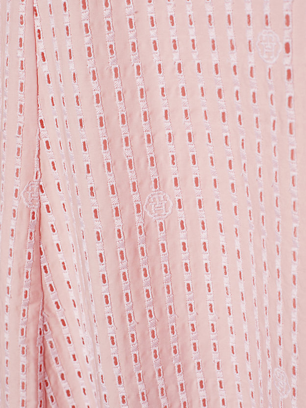 Broderie Anglaise Strap Midi Dress | Pink | Tommy Hilfiger Broderie Anglaise Strap Midi Dress | Pink | Tommy Hilfiger