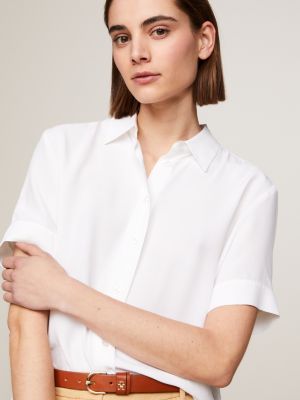 Staple Seamless Reversible Short Sleeve Top in White